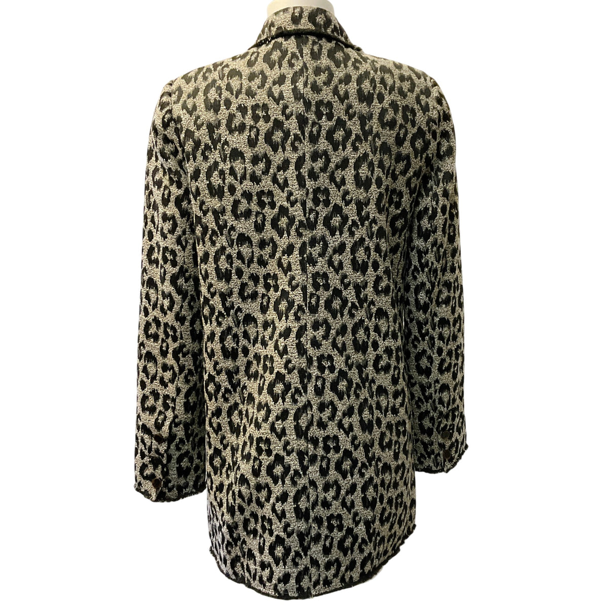 Le Superbe Black / Beige Leopard Print Blazer