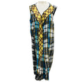 Load image into Gallery viewer, Marc Jacobs Blue Multi Plaid Patchwork Silk Dress

