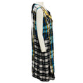 Load image into Gallery viewer, Marc Jacobs Blue Multi Plaid Patchwork Silk Dress
