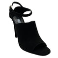 Load image into Gallery viewer, Prada Black Suede Peep Toe Ankle Booties

