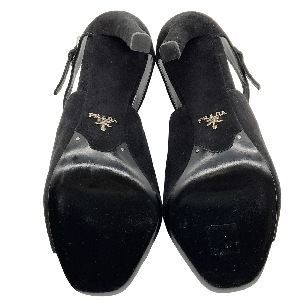 Prada Black Suede Peep Toe Ankle Booties