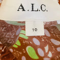 Load image into Gallery viewer, A.L.C. Brown / Green Rhodes Sleeveless V-Neck Linen Flounce Maxi Dress
