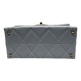 Load image into Gallery viewer, Chanel Light Blue Quilted Caviar Leather Retro Top Handle Flap Bag
