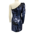 Load image into Gallery viewer, Amen Navy Blue Sequined One Shoulder Cocktail Dress
