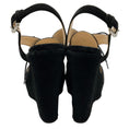 Load image into Gallery viewer, Prada Black Suede / Pony Hair Platform Slingback Wedges
