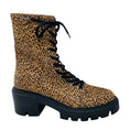 Load image into Gallery viewer, Stuart Weitzman Tan / Black Soho Leopard Print Calf Hair Ankle Boots
