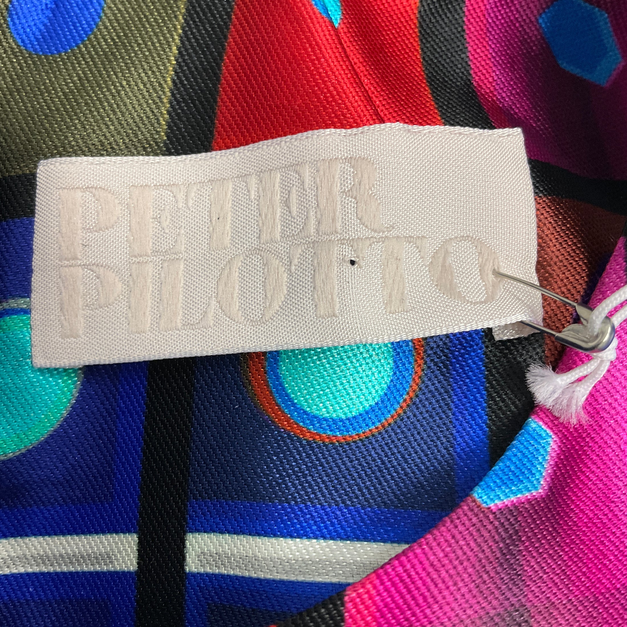 Peter Pilotto Blue Multi Silk Mikado Circle Dress