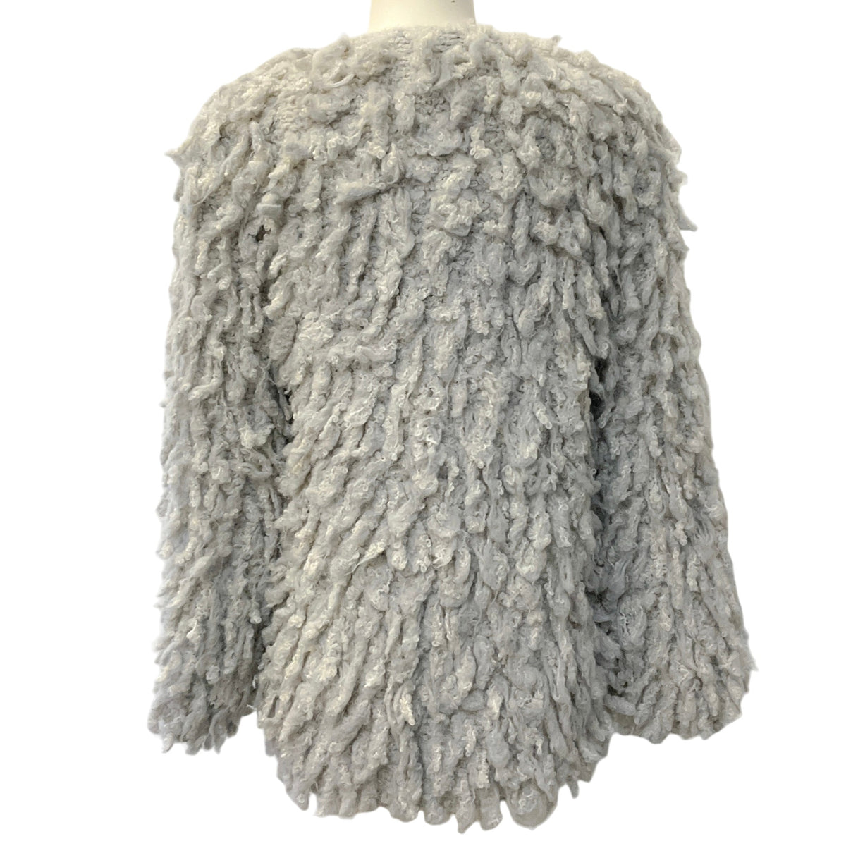 Forte_Forte Pearl Grey Shaggy Boucle Sweater
