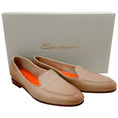 Load image into Gallery viewer, Santoni Beige Leather Loafers
