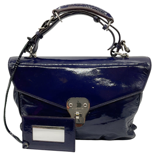 Balenciaga Purple Patent Leather Marina Bag

