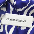 Load image into Gallery viewer, Prabal Gurung Blue / White Printed Silk Maxi Dress
