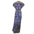 Load image into Gallery viewer, Prabal Gurung Blue / White Printed Silk Maxi Dress
