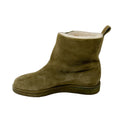 Load image into Gallery viewer, Tamara Mellon Olive Green Shearling Lined Suede Ankle Boots
