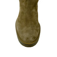 Load image into Gallery viewer, Tamara Mellon Olive Green Shearling Lined Suede Ankle Boots
