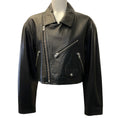 Load image into Gallery viewer, Iro Black Leather Castilli Moto Jacket

