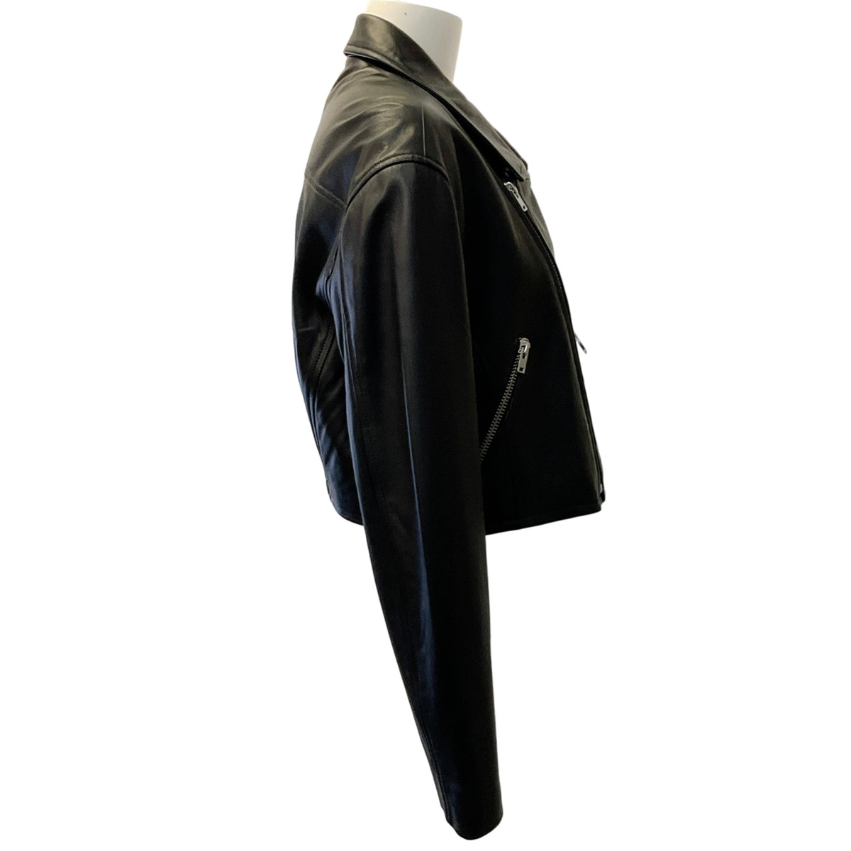 Iro Black Leather Castilli Moto Jacket