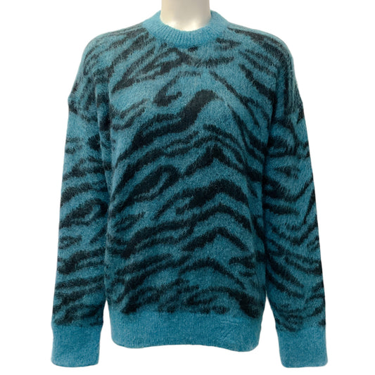 Zadig & Voltaire Teal / Black Rita Tiger Sweater
