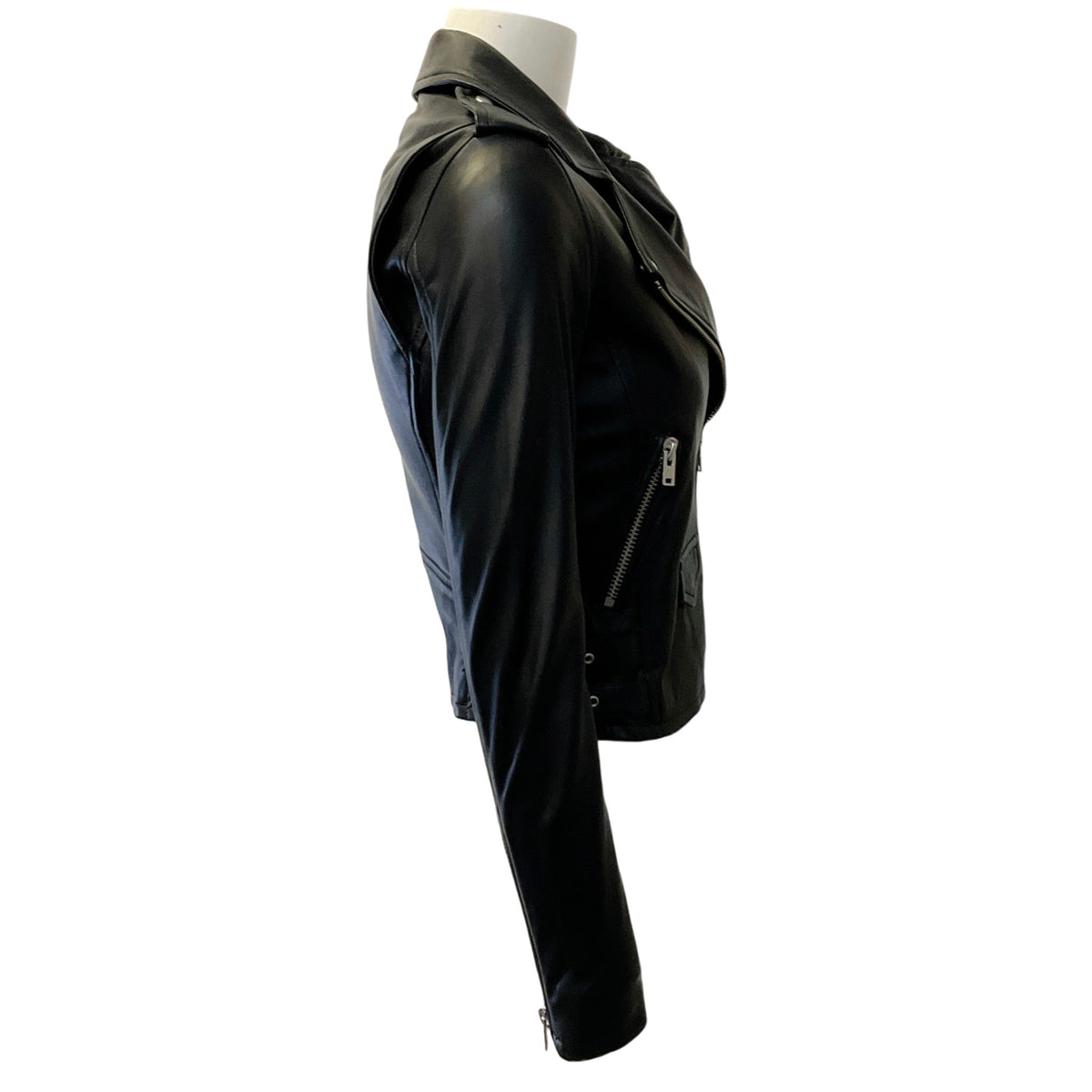Iro Black Leather Ashville Moto Jacket