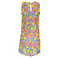 Load image into Gallery viewer, Moschino Couture Multicolored Floral Embellished Sleeveless Mini Dress
