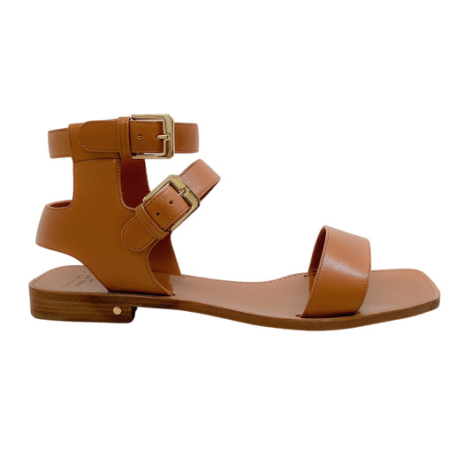 Laurence Dacade Brown Danny Flat Ankle Strap Sandals