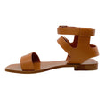 Load image into Gallery viewer, Laurence Dacade Brown Danny Flat Ankle Strap Sandals
