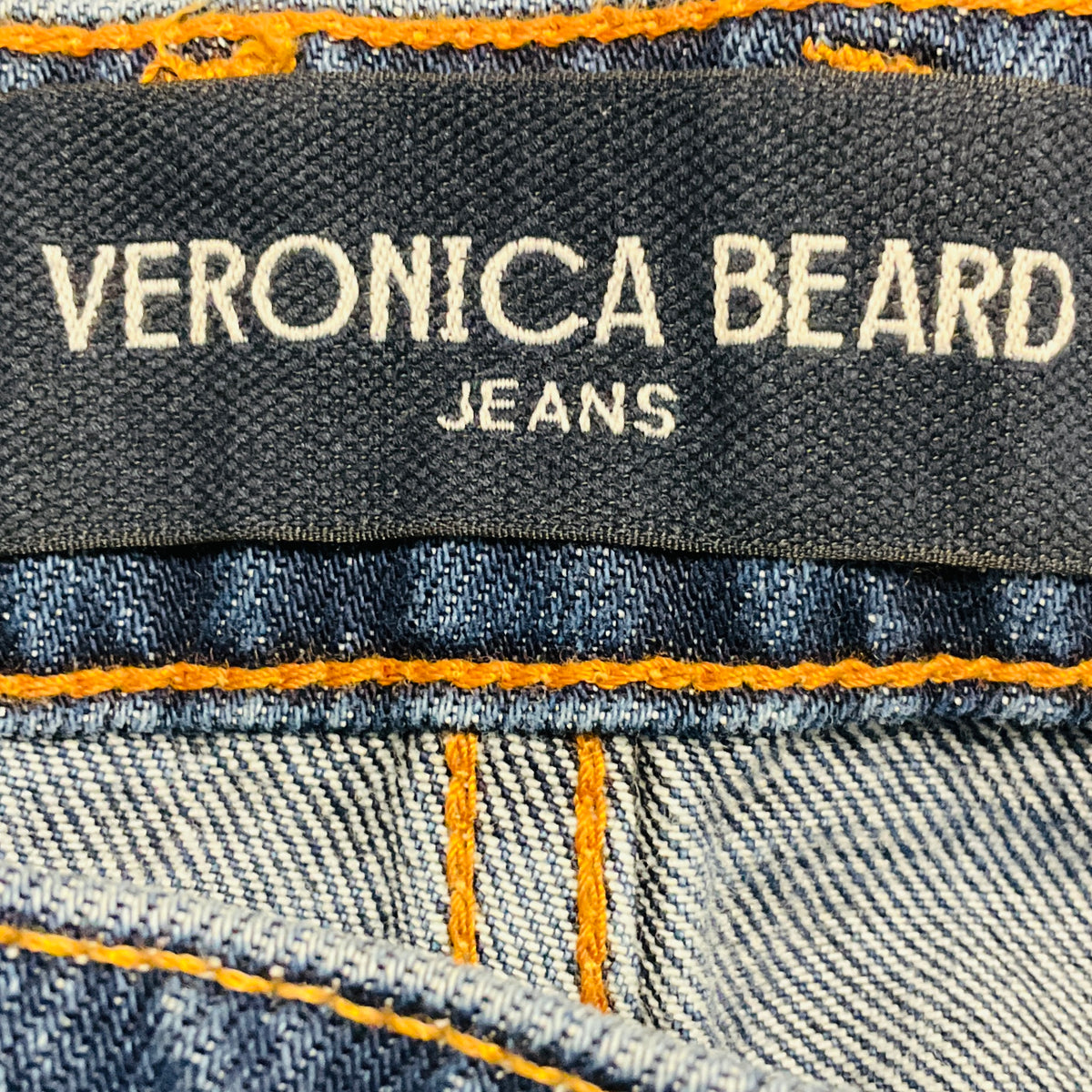 Veronica Beard Jeans Stoned Bright Blue Kasey Embellished Mid Rise Wide Leg Jeans