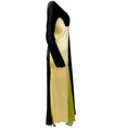 Load image into Gallery viewer, Marni x Erykah Badu Yellow / Navy Silk / Velvet Dress
