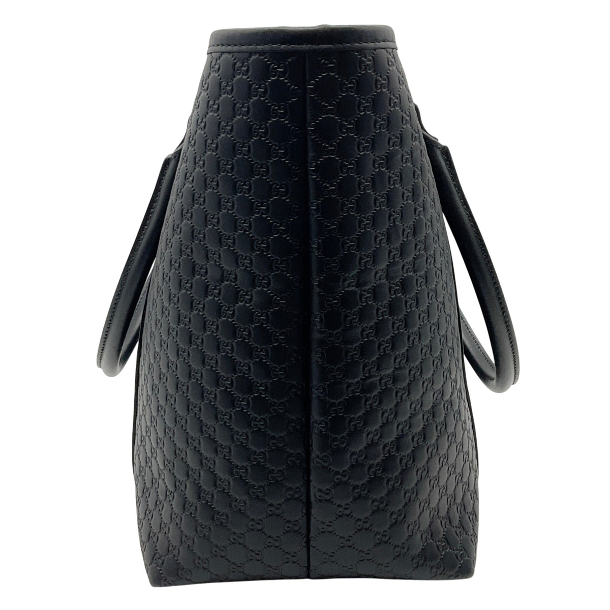 Gucci Black Microgussima Leather Large Joy Tote