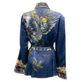 Load image into Gallery viewer, Camilla Navy Blue Multi Southern Twilight Loose Jacket wtih Godets
