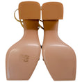 Load image into Gallery viewer, Gianvito Rossi Mekong Gold Leather Square Toe Ankle Strap Sandals
