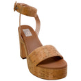 Load image into Gallery viewer, AGL Natural Cocoa Siesta Summer Cork Wedge Sandals

