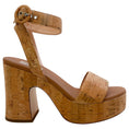 Load image into Gallery viewer, AGL Natural Cocoa Siesta Summer Cork Wedge Sandals
