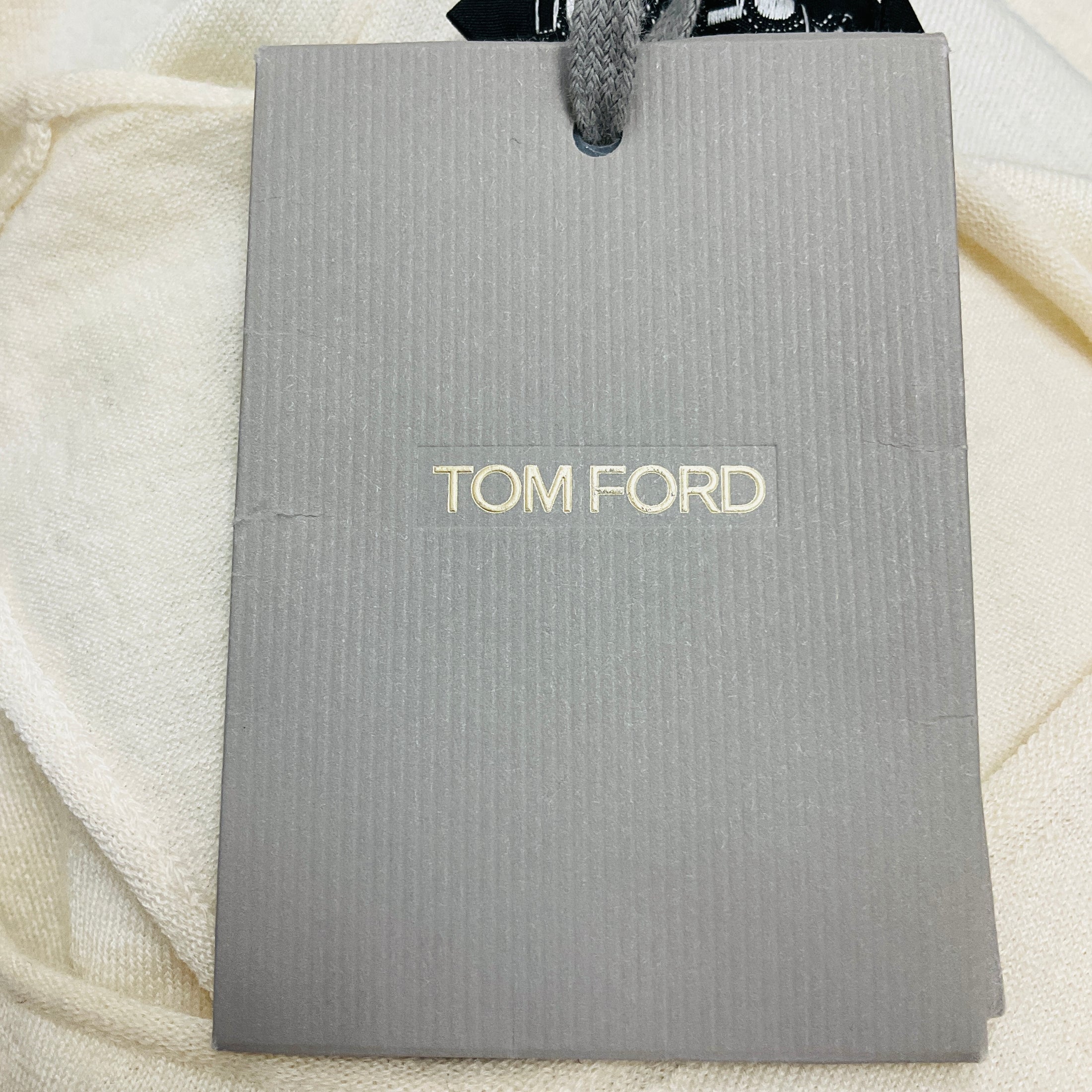 Tom Ford Ivory Cashmere Knit Tank Top
