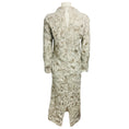 Load image into Gallery viewer, Brunello Cucinelli Grey / Beige Sequined Leaf Crochet Mohair Knit Midi Dress
