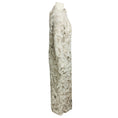 Load image into Gallery viewer, Brunello Cucinelli Grey / Beige Sequined Leaf Crochet Mohair Knit Midi Dress
