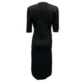 Load image into Gallery viewer, Altuzarra Black / Gold Button Detail Short Sleeved Knit Midi Dress
