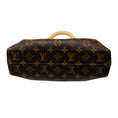 Load image into Gallery viewer, Louis Vuitton Brown Monogram Canvas Calfskin Trim Top Handle Clutch Handbag
