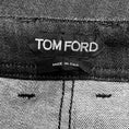 Load image into Gallery viewer, Tom Ford Black Lambskin Leather Trimmed Skinny Leg Denim Jeans
