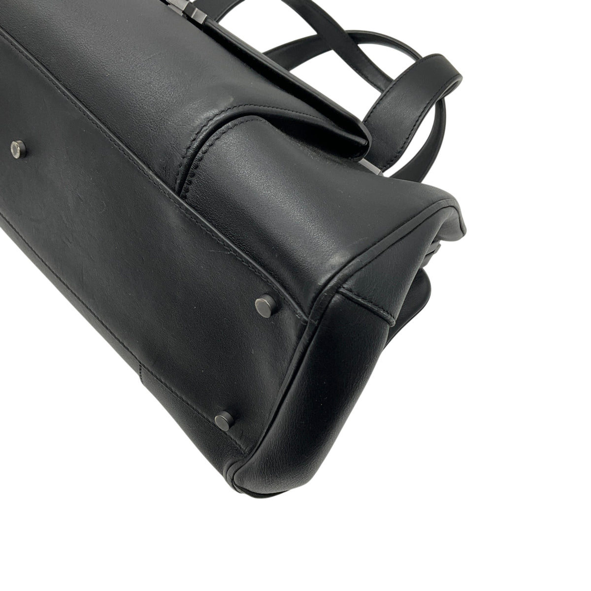 L'Wren Scott Black Leather Lula Doctor Bag
