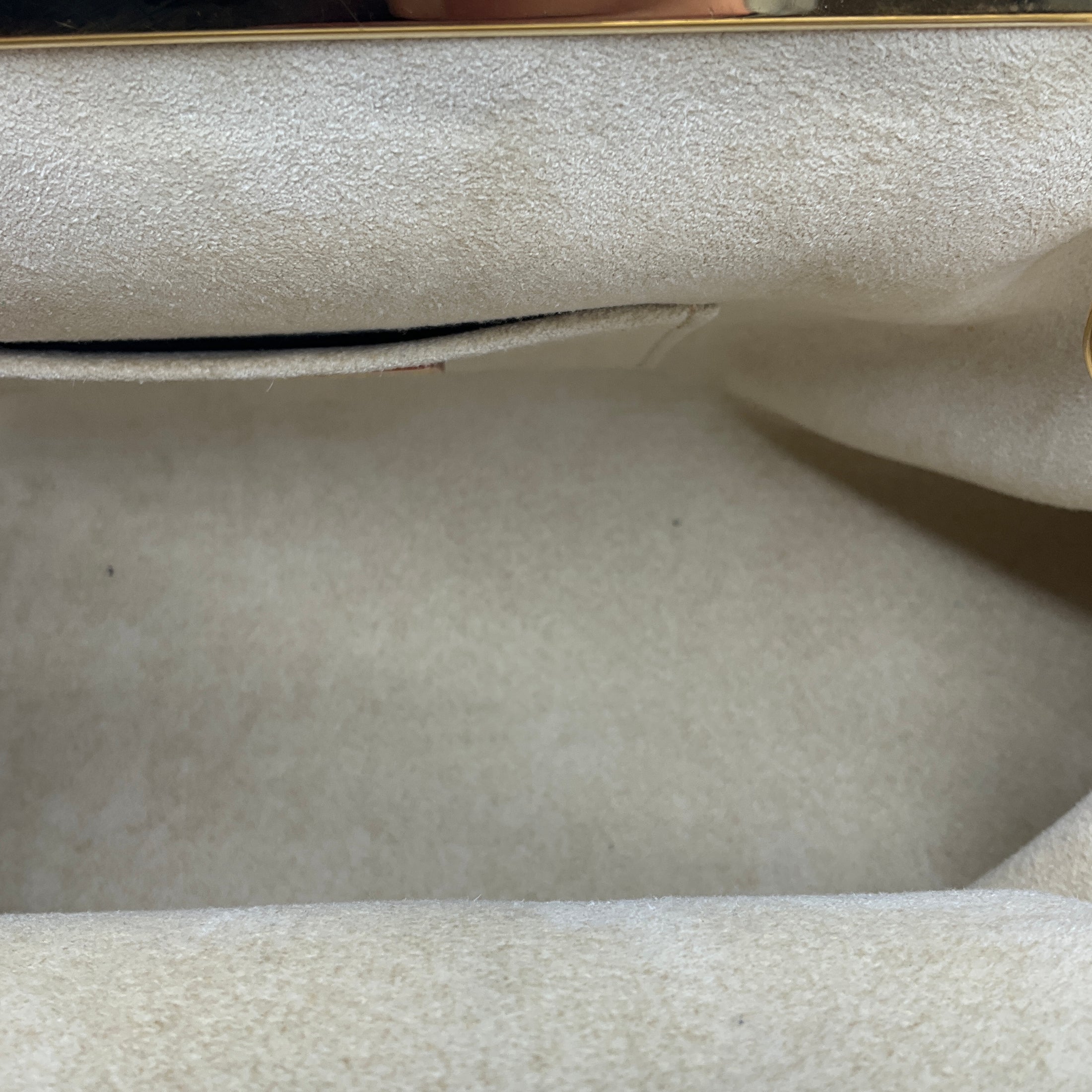 Louis Vuitton Brown Monogram Canvas Calfskin Trim Top Handle Clutch Handbag