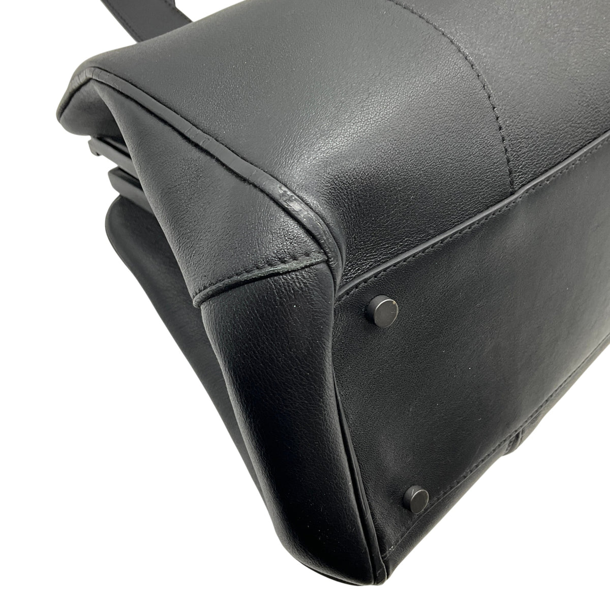 L'Wren Scott Black Leather Lula Doctor Bag