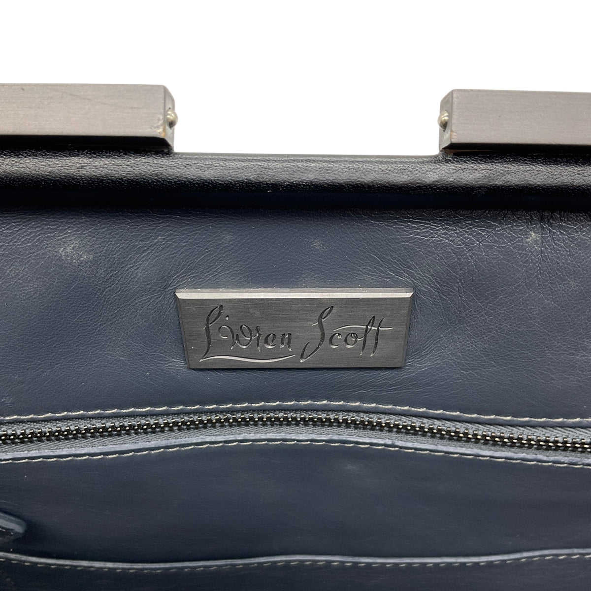 L'Wren Scott Black Leather Lula Doctor Bag
