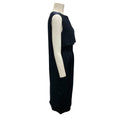 Load image into Gallery viewer, Yves Saint Laurent Navy Blue 2007 Pleated Sleeveless Silk Dress
