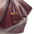 Load image into Gallery viewer, Michael Kors Collection Burgundy Leather Lexi Large Satchel
