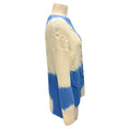 Load image into Gallery viewer, Off-White Ivory / Blue Tie-Dye Wool Knit Turtleneck Sweater
