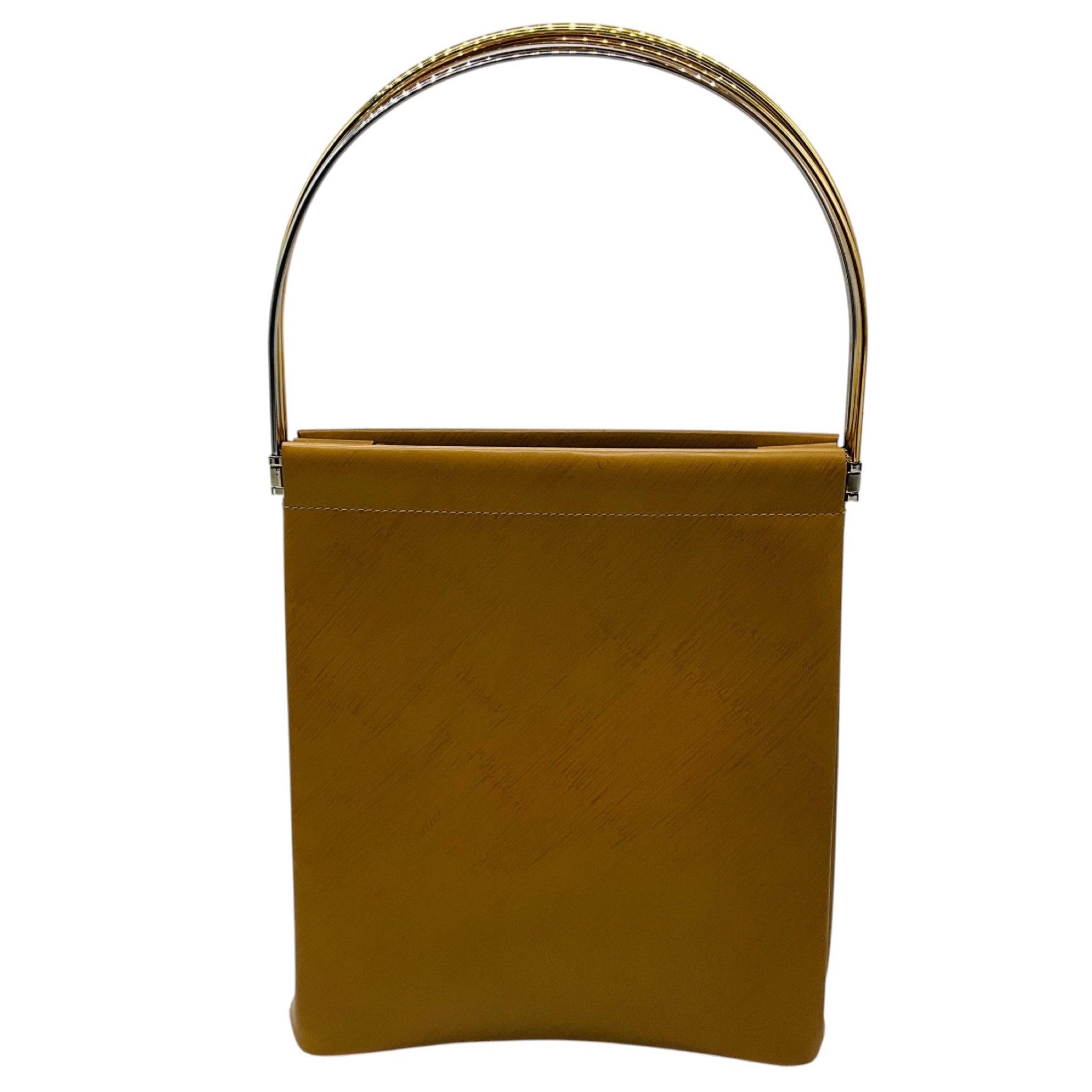 Cartier Tan Cowhide Leather Trinity Top Handle Handbag