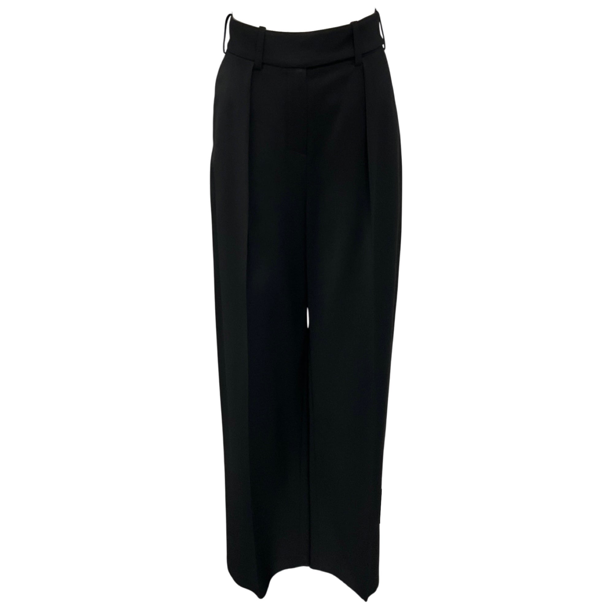Alexandre Vauthier Black Crepe Dress Pants