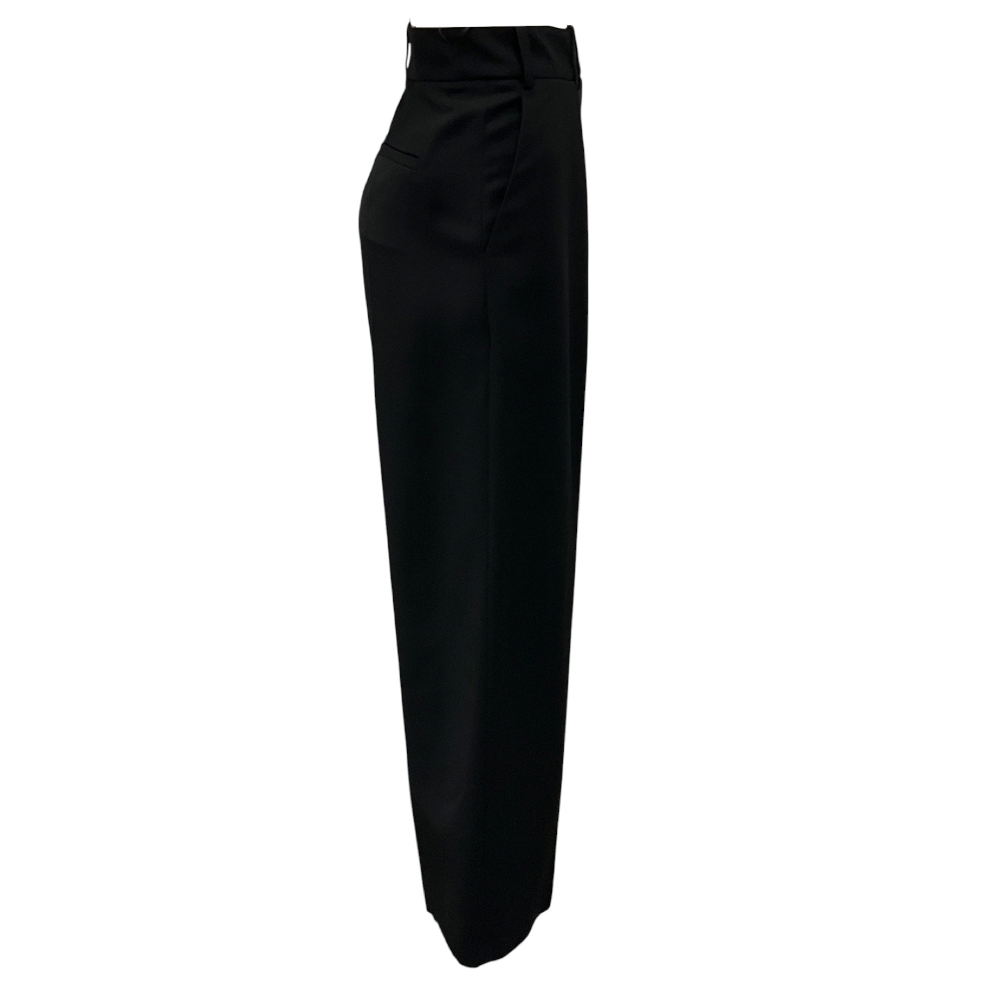 Alexandre Vauthier Black Crepe Dress Pants