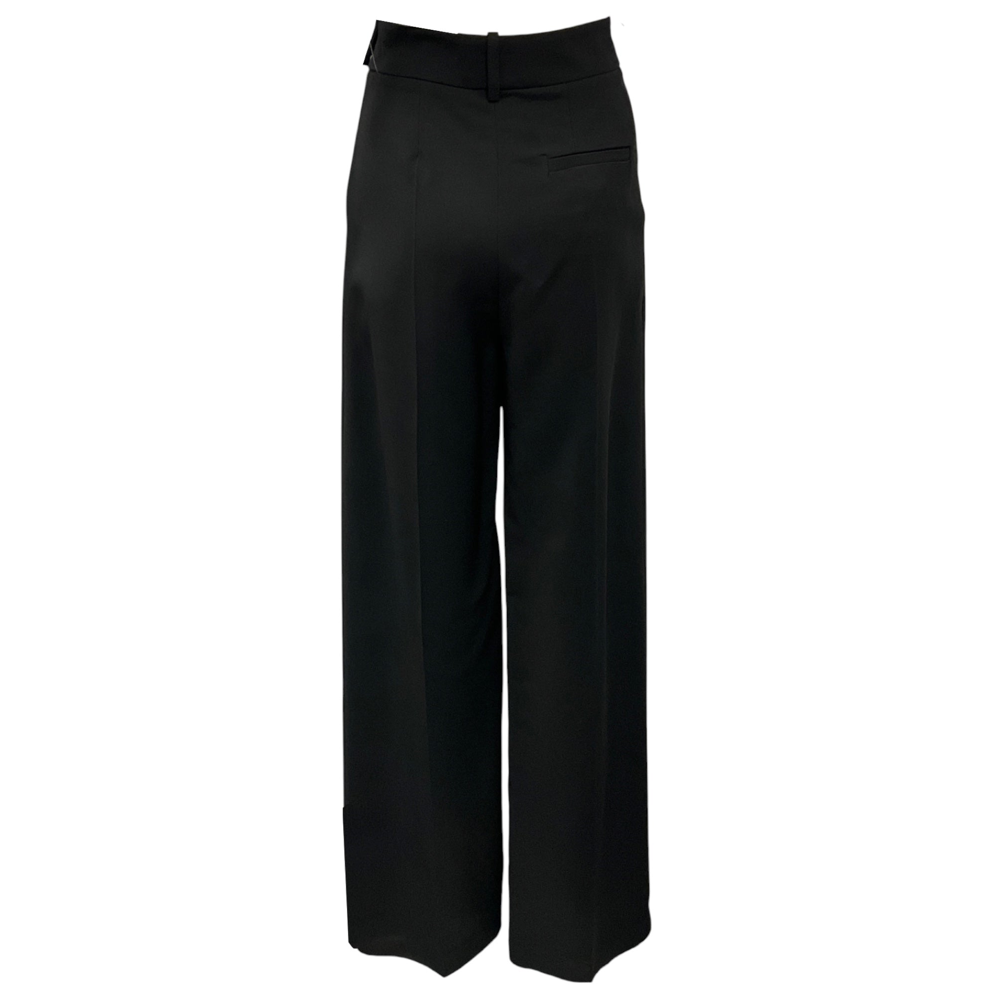 Alexandre Vauthier Black Crepe Dress Pants