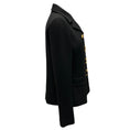 Load image into Gallery viewer, Giambattista Valli Black / Gold Buttoned Double Breasted Wool Jacket
